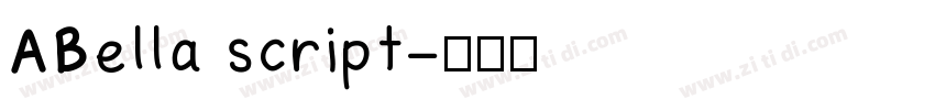 ABella script字体转换